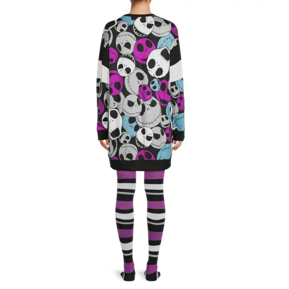 Nightmare Before Christmas Women's Long Crewneck Set - Picture 2 of 3